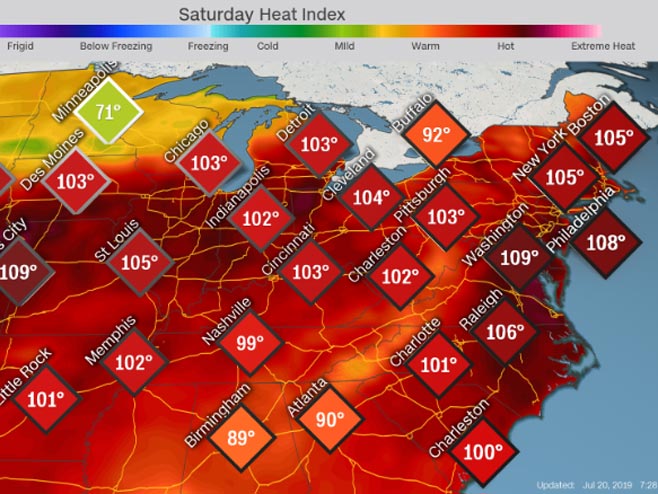 Љетне врућине у САД (фото: cnn.com) - 