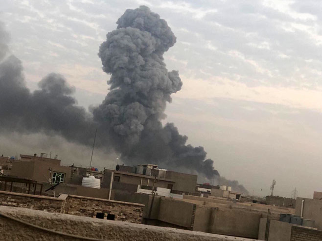 Експлозија у Багдаду (фото: twitter.com/thestevennabil) - 