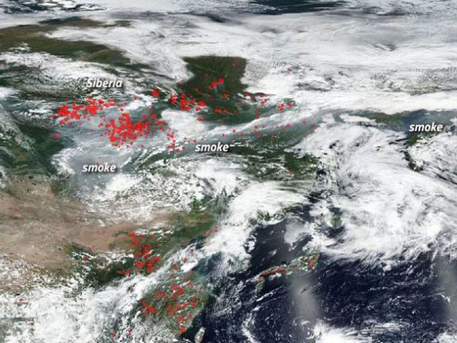 Пожари у Сибиру и Арктику (Фото: NASA) - 