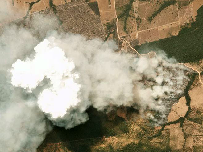 Пожар у бразилској држави Мато Гросо (фото: Planet Labs Inc) - 