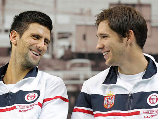 Новак Ђоковић и Душан Лајовић (фото:tennisworldusa) - 