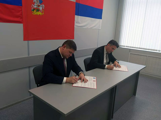 Источно Сарајево-Вуковић,Лебедев-потписан споразум о сарадњи - Фото: СРНА