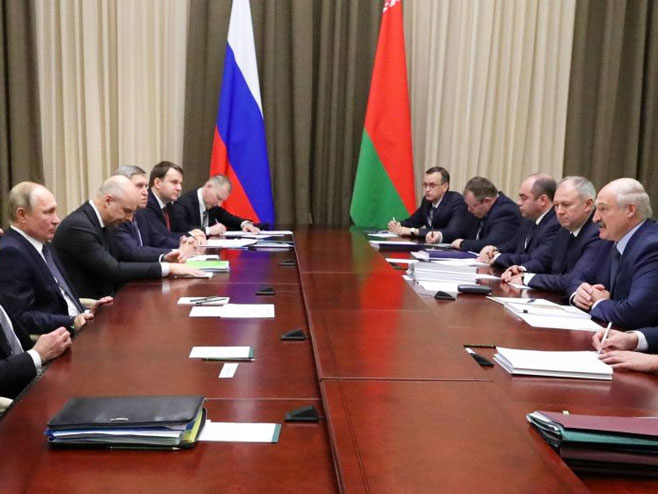 Путин и Лукашенко (фото: Sputnik / Михаил Климентьев) - 