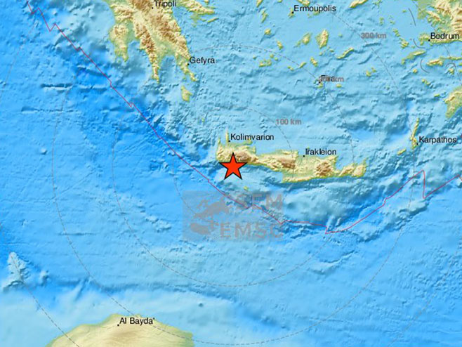 Земљотрес у околини Крита - Фото: Тwitter