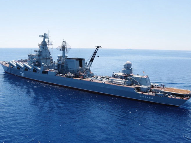 Руски војни брод Москва (фото:Министарство одбране Русије, илустрација) - 