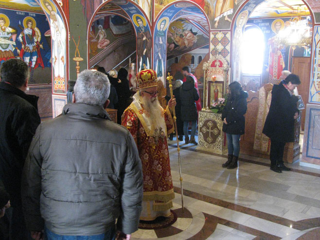 Митрополит Хризостом - Света архијерејска литургија - Фото: СРНА
