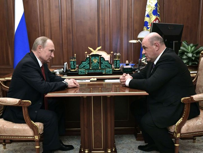 Владимир Путин и Михаил Мишустин (фото: Sputnik / Alekseй Nikolьskiй) - 