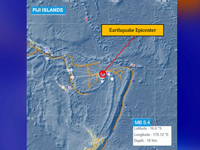 Земљотрес на острву Фиџи - Фото: илустрација