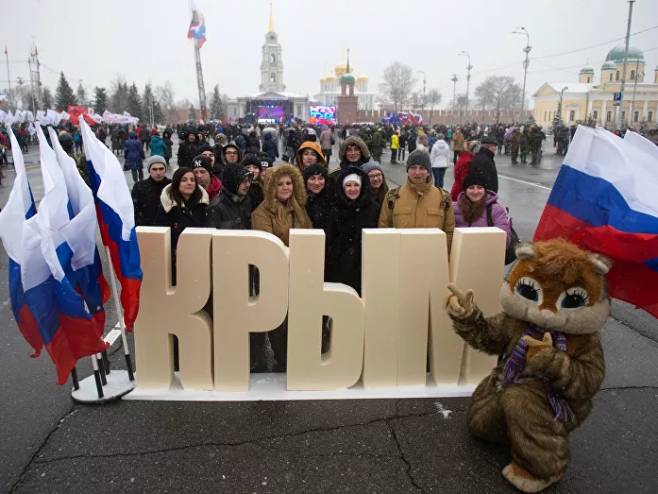 Прослава годишњице уједињења Крима са Русијом (фото:Sputnik/Andreй Varenkov) - 