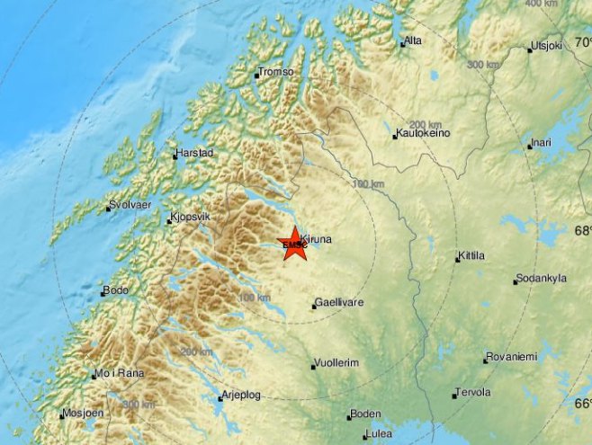 Земљотрес у Шведској (фото:emsc) - 