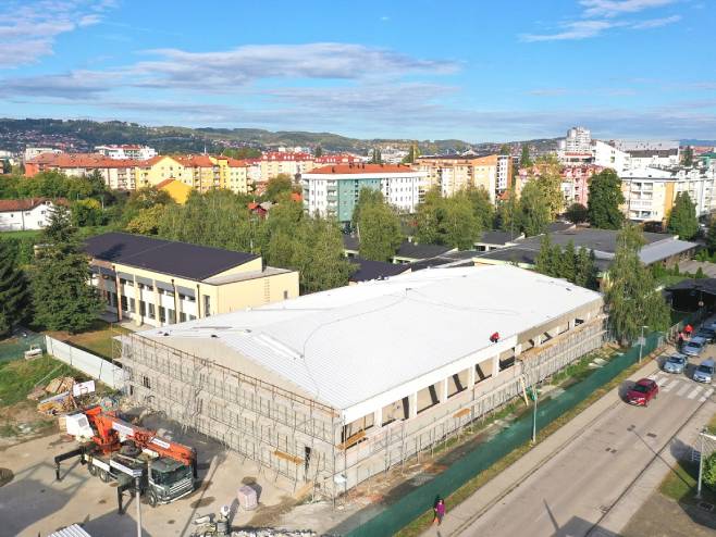Радови на изградњи нове спортске дворане (фото: banjaluka.rs.ba) - 