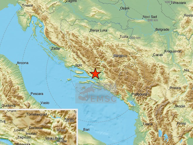 Земљотрес код Мостара - 