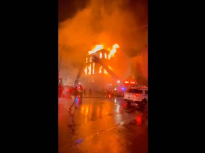 Пожар цркве у Њујорку - Фото: Screenshot/YouTube