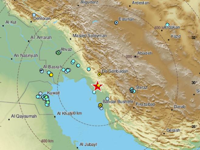 Земљотрес у Ирану (Фото: emsc) - 
