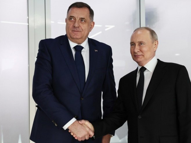 Путин и Додик  (Фото:EPA-EFE/SERGEI BOBYLEV/SPUTNIK/KREMLIN POOL / POOL MANDATORY CREDIT) - 