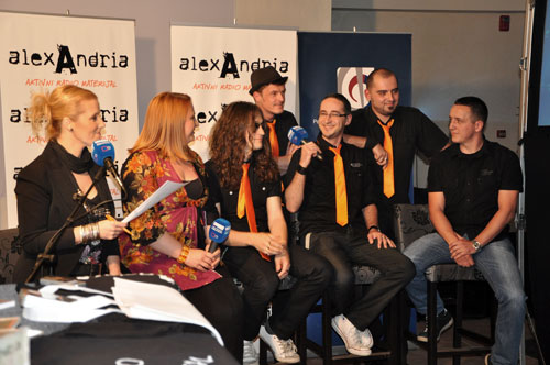 Промоција албума "Активни радио материјал" групе "Alexandria" који је у издању Музичке продукције РТРС-а. 