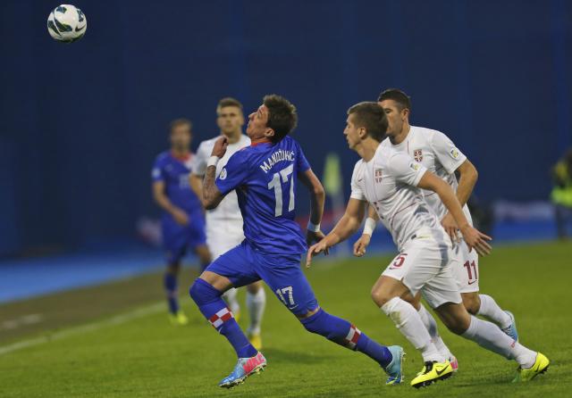 Фудбалска репрезентација Србије изгубила је од селекције Хрватске са 2:0 у утакмици А групе квалификација за Свјетско првенство 2014. године..