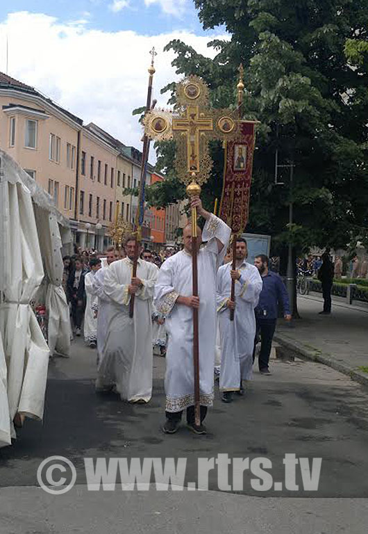 Свечана литија поводом обиљежавање крсне славе града Бања Лука - Спасовдана