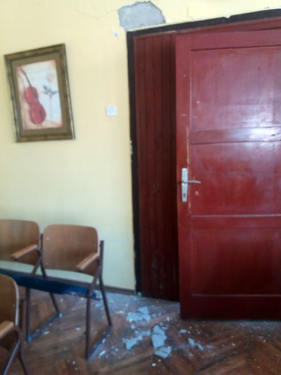 Muzička škola u Nevesinju, posljedice zemljotresa 