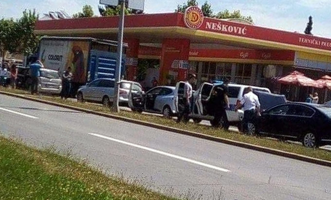 Sudar šest automobila na zapadnom tranzitu u Banjaluci (Foto: ATV) 