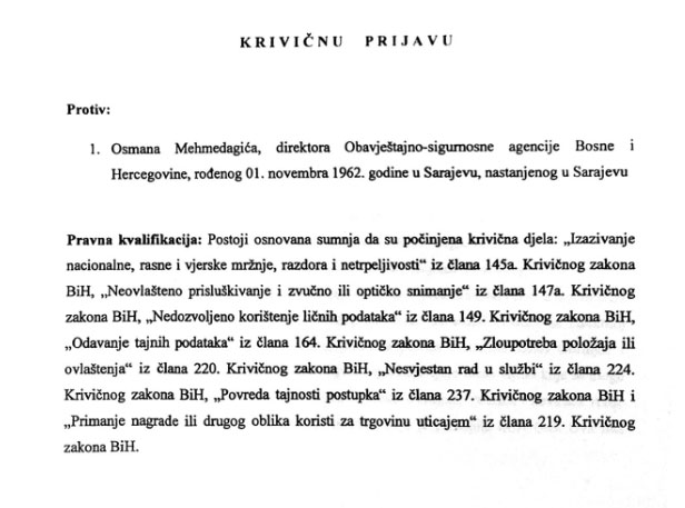 Кривичне пријаве