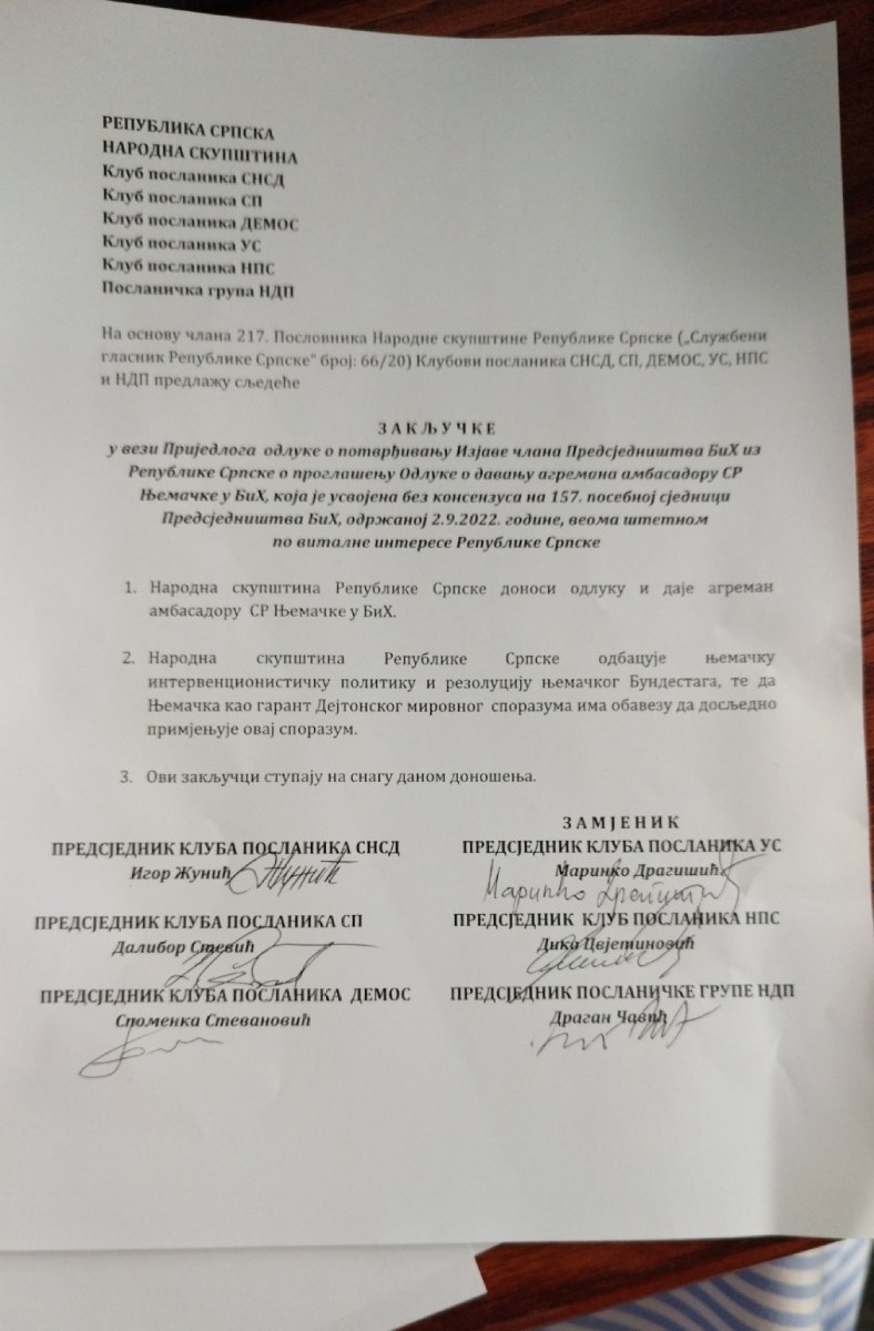 Закључци (Фото: РТРС)