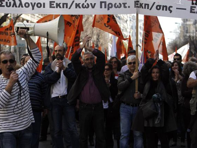 Штрајк у Грчкој - Фото: ТАНЈУГ
