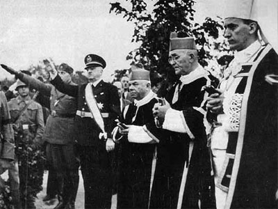 Надбискуп Алојзије Степинац (крајње десно) Фото: Викимедија - 