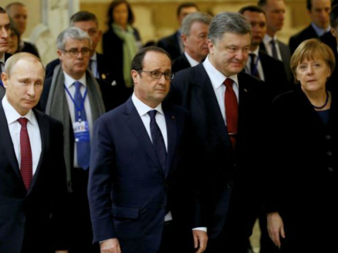 Минск: Путин, Оланд, Порошенко и Меркел (архива) - Фото: AP