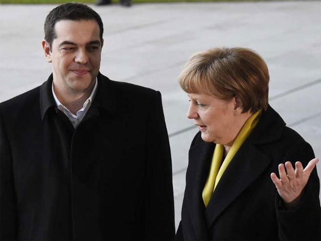 Ангела Меркел и Алексис Ципрас (архив) - Фото: AFP