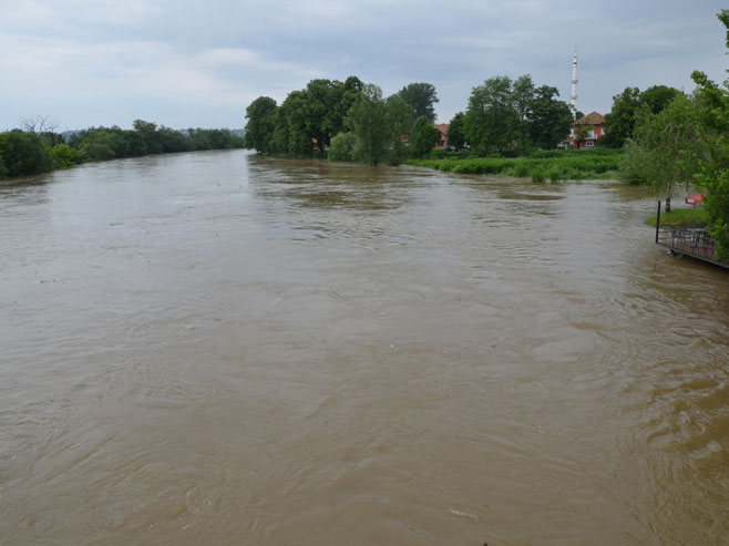 Водостај ријеке Сане у Приједору 
