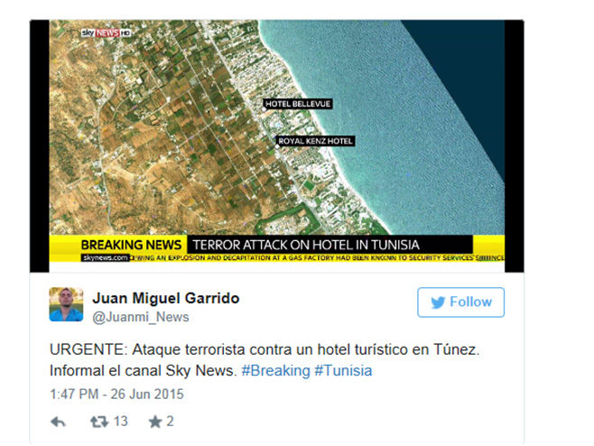 Терористички напад у Тунису (Фото: Twitter) - 