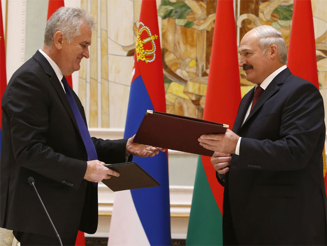 Томислав Николић и Александар Лукашенко - Фото: AP