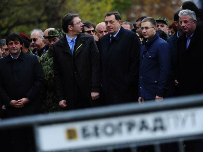 Dodik i Vučić na antiterorističkoj vježbi u Beogradu (foto: Tanjug)