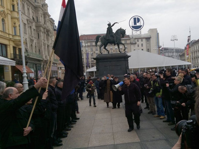 Загреб - протести - Фото: Novosti.rs