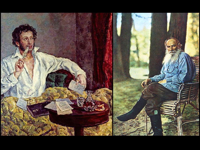 Толстој и Пушкин - Фото: илустрација