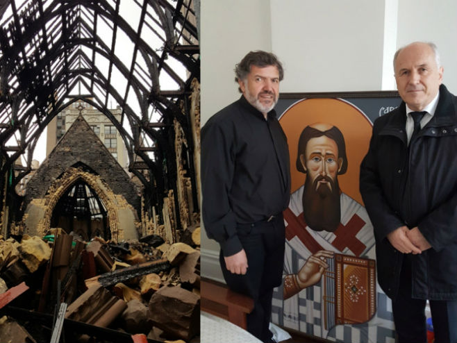 Инцко помаже обнову цркве - Фото: nezavisne novine