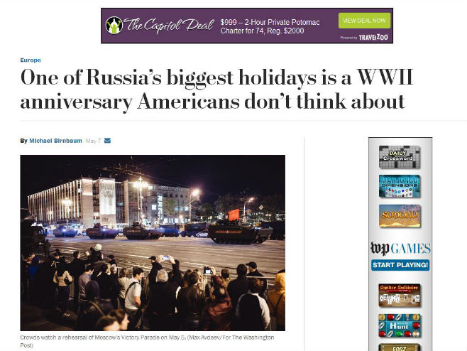 Вашингтон пост:  Американци мисле да су сами побиједили Хитлера - Фото: Screenshot