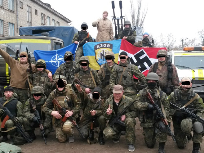 Припадници украјинске доборвољачке јединице Азов (фото: ukraineatwar.blogspot.com) - 