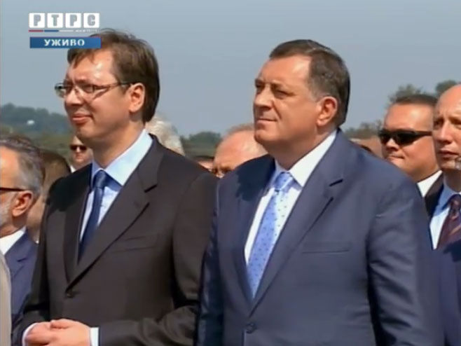 Dodik-Vučić (Foto RTRS)