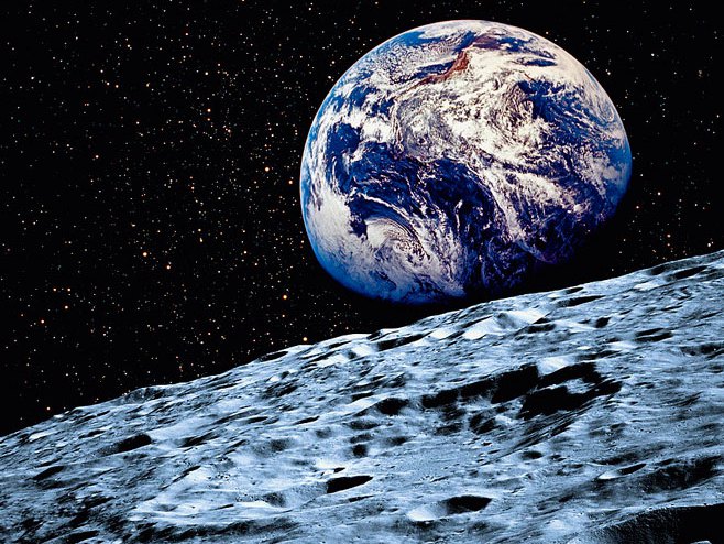 Поглед на Земљу са Мјесеца - Фото: илустрација
