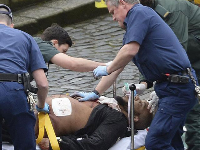Halid Masud nakon napada u Londonu (Foto: Tanjug)