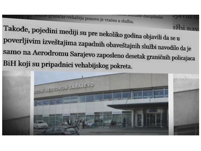 Вехабије на аеродрому Сарајево - Фото: РТРС