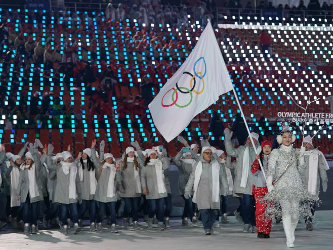 Руски спортисти на Зимским олимпијским играма у Пјонгчангу (Фото: Doug Mills/nytimes) 