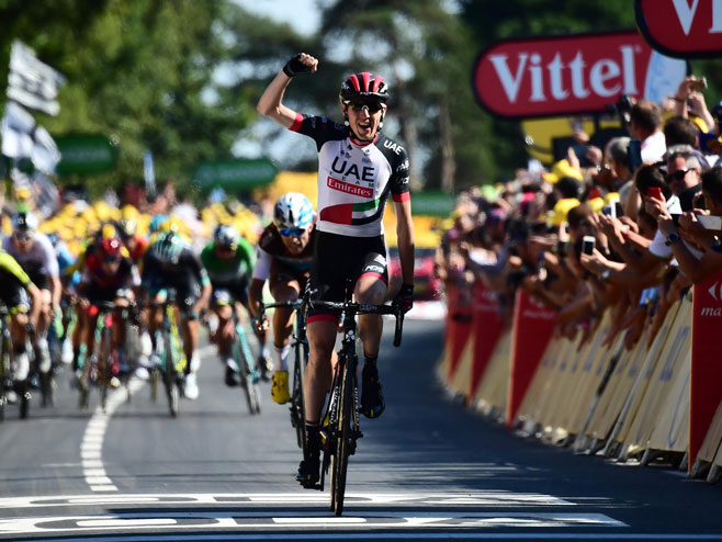 Данијел Мартин, побједник шесте етапе Тур д Франса 2018. (фото: twitter.com/letour) - 