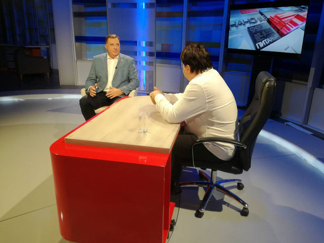Milorad Dodik, gost emisije Telering (Foto: RTRS)
