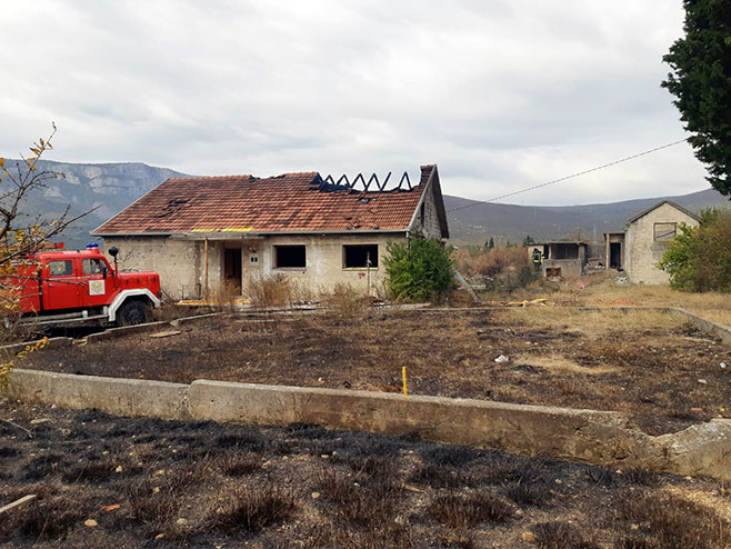 Мостар: Мјесто Селаковац изгорјела српска кућа - Фото: СРНА