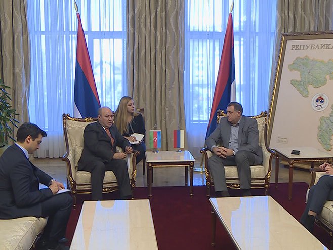 Милорад Додик са нерезидентним амбасадором Азербејџана - Фото: РТРС