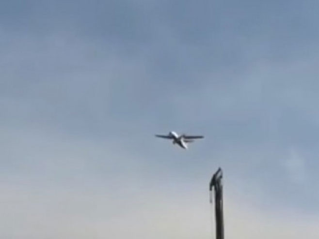 Вјетар носио авион у Тивту - Фото: Screenshot/YouTube