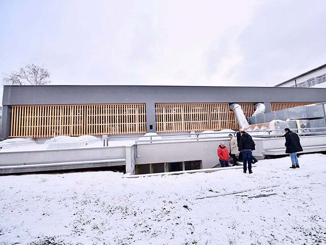Радојичић - посјета градилишта будуће спортске дворане (Фото: СРНА)